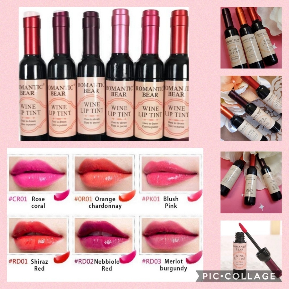 3/15  Wine shaped Lip Tint  Containers New